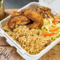 Exclusive Fry Chicken · Delicious homemade Fry Chicken 
Finger licking good
Served with choice of two sides rice and...