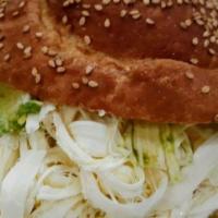 Classic Cemita Poblana  · Mexican sandwich filled, quesillo cheese, avocado, onions, and chipotle mayonnaise. served a...