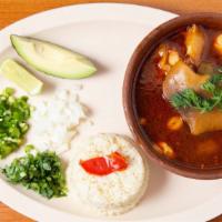 Sopa De Huevo · All served with rice and tortillas. todos los platos incluyen tortillas y arroz.