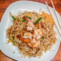 Pad Thai · Thin rice noodle stir-fried with egg, red dried tofu, bean sprouts, green onion
in our speci...