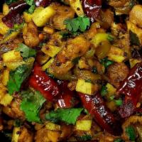 Pallipalayam Chicken Chukka · Non-veg. Boneless chicken thick dry masala, cooked Kongunadu style with shallots and spices....