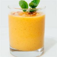 Mango Lassi · Yogurt drink with mango