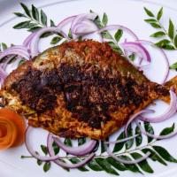 Grilled Pomfret · Whole Pomfret Fish grilled with spices
