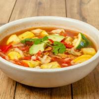 House-Made Tortilla Soup · Our original recipe made fresh every day! Chicken broth, tender chicken, garden-fresh vegeta...