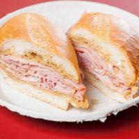 Ham Dip · Sliced ham on a french roll. Choose from single dip (top bread dipped), double dip (top and ...