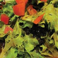 Mixed Greens · Diced Tomatoes & Balsamic Poppyseed Vinaigrette