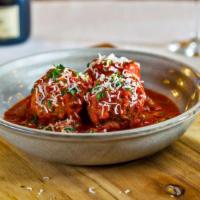 House-Made Meatballs · Our family recipe.