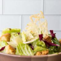 Caesar Full Salad  · crisp romaine, radicchio, grated parmesan, garlic herb croutons, fried capers, parmesan cris...