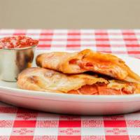 Kid'S Pouch Of Delicious Treasures · Mini calzone - up to three fillings.