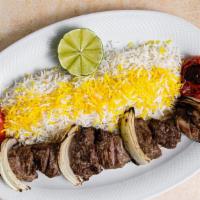 Lamb Kabob · Lamb sirloin with yogurt and rosemary marinade. Marinated in Yekta’s special spices and gril...