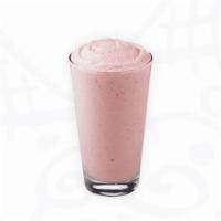 Strawberry Banana · Made with real bananas, strawberries, and our Lifestyle smoothie mix.