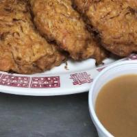 Roast Pork Egg Foo Young · Comes with egg roll and pork rice. hot and sour soup or chicken rice soup for an additional ...