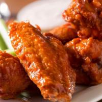 Wings · Buffalo BBQ mild spicy extra spicy.