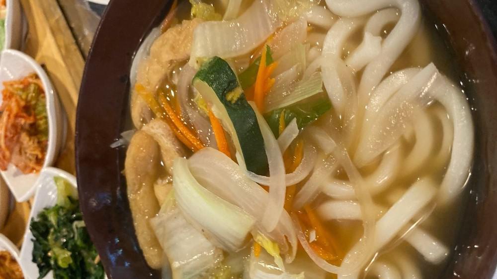 Tempura Udon · Japanese thick noodle soup with shrimp & vegetable tempura