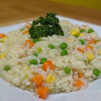 Mama'S Risotto · Light and flavorful Brazilian style risotto is not the traditional buttery risotto, much lig...