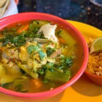 Caldo De Pollo · Delicious traditional Mexican chicken soup.
