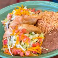 Gorditas · Two-piece gorditas filled with your choice of picadillo or pollo guisado; topped with lettuc...