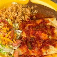 Tacos Suaves Plate · Three piece tacos filled with your choice of picadillo or pollo guisado; topped with lettuce...