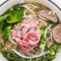 Beef Pho · Up to Two Choices of Beef, Rice Noodles in Beef Broth