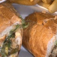Steak & Cheese · Served with French Fries