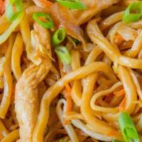 Mali Thai’S Lomein · Wok- cooked egg noodle with light soy sauce and mixed vegetable.