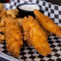 Chicken Tenders · 6 pieces. Choose BBQ or hot.
