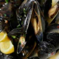 Fresh Steamed Mussels · Prince Edward Island mussels, freshly steamed in our marinara sauce or garlic butter white w...