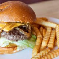 Jersey Bounce Burger · Seven Ounce Proprietary Blend Beef, Caramelized Onions, American Cheese, “JB” Jersey Bounce ...