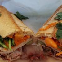 Vietnamese Ham & Pate Sandwich / Bánh Mì Chả Lụa Pate · 
