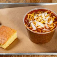 Spicy Texas Red* · Texas red, ground chuck, brisket, no beans. Yeah it's spicy dude!