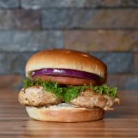 Chicken Sandwich · Choice of fried, grilled or Buffalo. Marinated chicken breast with mayonnaise, lettuce, toma...