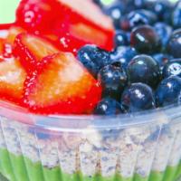 Maverick Green Bowl · Our delightfully healthy green base topped with granola, strawberry, blueberry, and honey. V...