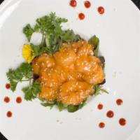Rock Shrimp · Crispy shrimp with sweet and mild spicy sauce.