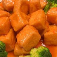 General Tso`S Bean Curd · Spicy. Choice of size.