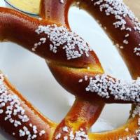 Bavarian Pretzel · Served with house-made beer cheese.
