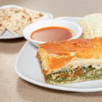 Spinach Pie Dinner · Served with rice or potatoes.