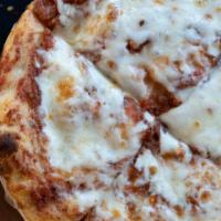 Cheese Pizza · Fresh melted mozzarella on a layer of marinara