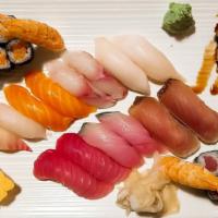 Sushi For 2 (20 Pcs) · Nigiri of chef's choice and Tuna Roll, California Roll,  and Shrimp Tempura Roll.

Consumer ...