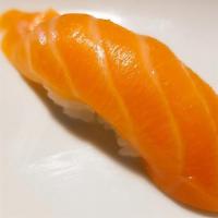 Salmon · Consumer - warning consuming raw fish may in crease the risk of food borne illness. Sushi(sa...