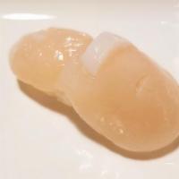 Scallop · Consumer - warning consuming raw fish may increase the risk of foodborne illness. Sushi(sash...