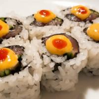 Spicy Yellowtail Roll · Consumer - warning consuming raw fish may in crease the risk of food borne illness. Sushi(sa...