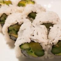 Vegetarian Roll · Rolled with Cucumber, Avocado, Pickled Radish, Asparagus
