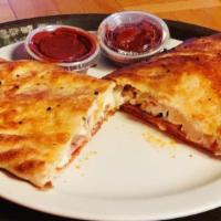 Calzone With 2 Toppings · Small thin crust. Choose any two toppings.