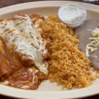 Chicken Enchiladas · Chicken. (If you add additional items in the special instructions, there will be an up charge)