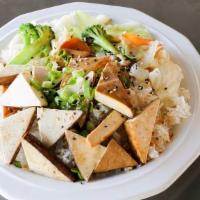 Tofu Hibachi · Served with mixed vegetable
