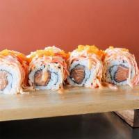 Rock And Roll  · (8) Spicy salmon roll and spicy crab meat