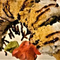 Tempura Roll · Avocado, Imitated Crab Meat, Deep Fried Shrimp, and Cucumber to put in the Rice Roll.
Serve ...