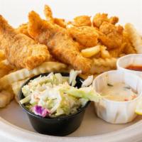 Fish & Shrimp Plate · Served with coleslaw and choice of french fries or white rice.
