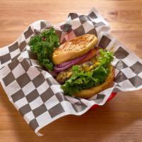 Basic Cheeseburger · 1/3lb certified Angus beef patty served with crisp lettuce, fresh tomato, sliced red onion, ...