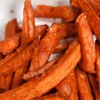 Sweet Potato Fries - Regular · Sweet potato fries served with our signature Dijon Maple dipping sauce